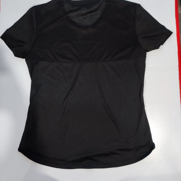 Adidas aeroready active wear running short black 3 white stripes girl's size M - Picture 4 of 11